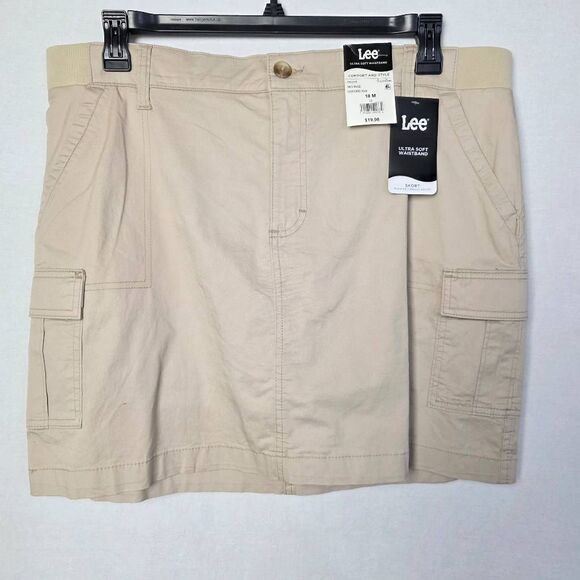 Lee Oxford Tan Skort Mid Rise Size 18M NWT - Picture 1 of 6